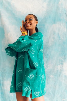 Abstract Bogolan Cloak (Pre-Order)