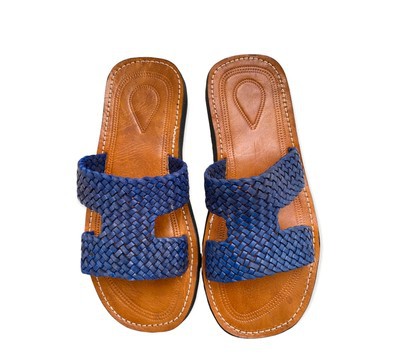 Very high quality men's fashion brown real leather sandal
