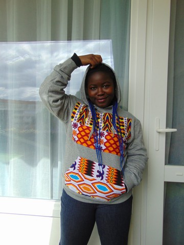 Sweatshirt - UNISEX Wax "KENTE" size XL