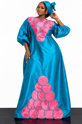 Boubou kaftan africain de luxe pour femme – prêt-à-porter
