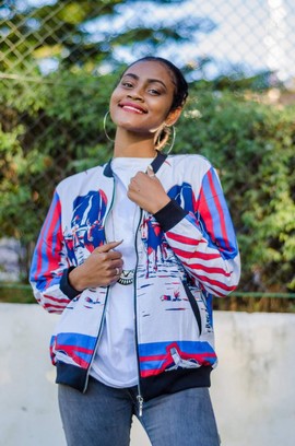 Bombers/Veste femme "collection LAMBAOINE"/ Madagascar