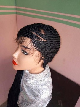 Dupsy ghana braids with frontal, cornrow wig, African style, African shop