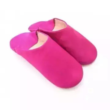 Babouche en cuir original Rose fait main pour hommes