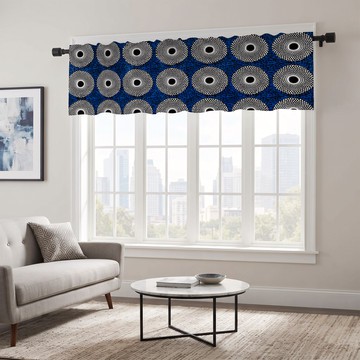 Ankara Print Curtain Valance | African Window Styling | Bynelo