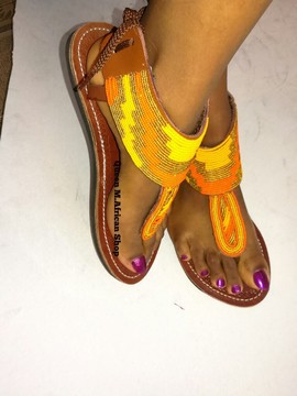 African Women  Maasai gladiator sandals