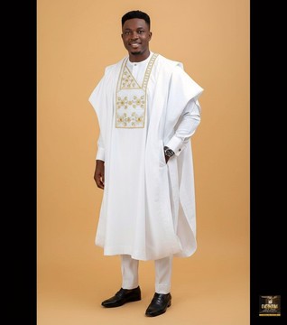 White Agbada set
