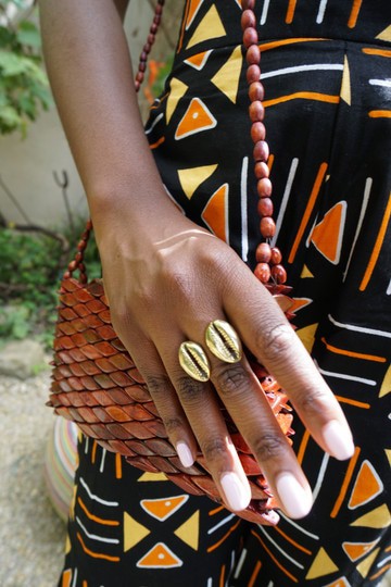 Magnifique bague en bronze «Été»