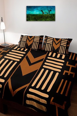 African Print Comforter Bedding Duvet and Pillow Sets (MORE SIZES AVAILABLE)