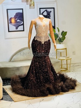 Embellished trumpet  sequin dress , prom dresses , sequin dresses, evening gowns