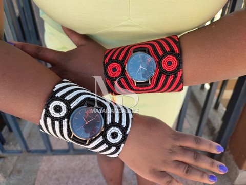 African beaded bracelet , wrist watch beaded bracelets , Beaded bracelets