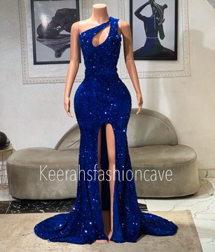 Long sequin dress with skit, prom dresses , sequin dresses, evening gowns
