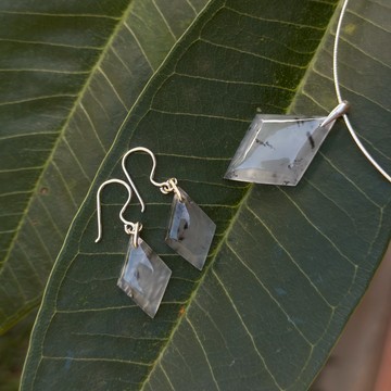 Diamond Stone Jewelry Set