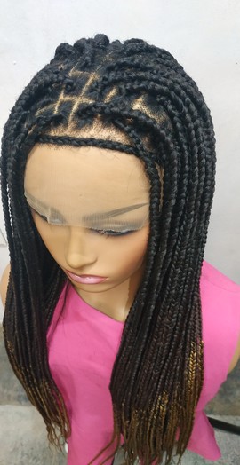 ombre Braids wig,Box braids full lace wig