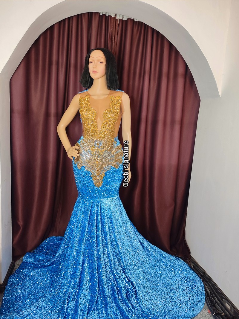 gold dress prom A-line V Neck Open Back Gold Long Prom Dress with Beading PG849 US6 / Gold