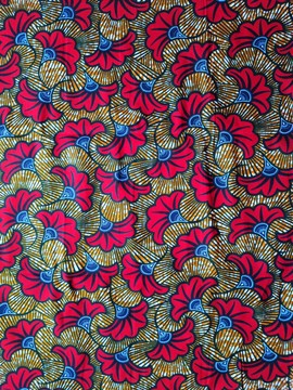 COUPON FABRIC WAX AFRICAN  PATTERN