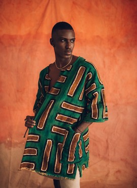 Verte Bogolan Cloak