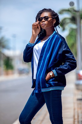 Women's blue Kanvô bombers