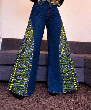 Jeans motif wax