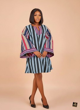 Kemisola A-line Mini Aso-Oke Dress