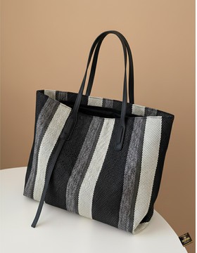 Earth-Toned Heritage Aso-Oke Tote
