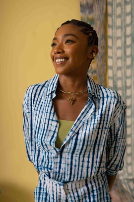 Ensemble Yemi (en tissu souple mauritanien)