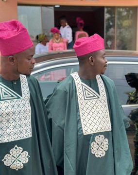 White Agbada set