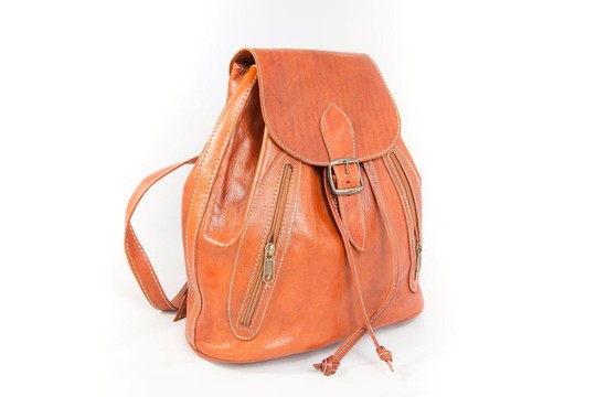 Genuine leather backpack