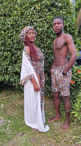 Swimsuit set for men and women