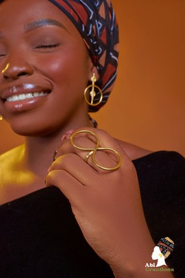“Infinity” bronze ring