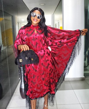 Luxury Woman Fringed Mid-Length Dress for Weddings/Special occasions/Plus Size