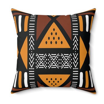 (2 Sets) - Artistic African Mudcloth Pillow Cover | Afrocentric Style  (MORE SIZES AVAILABLE)