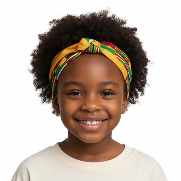 Bandeau en wax KENTE enfants fait main (2-12 ans)