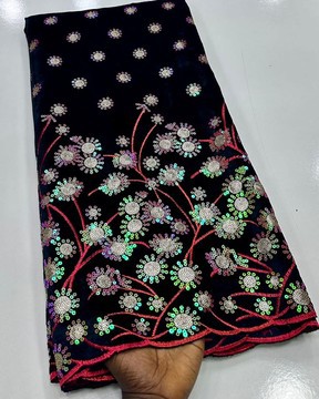 Velvet sequins Lace for women, cord lace, lace   (5 yards )