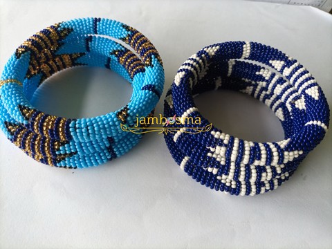 A Set of six, African beaded Bracelet for women,Native masai Zulu bracelet