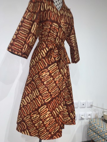 Mid-length wrap dress