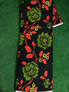 Black background ankara fabric 💯 cotton