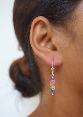 ECLATS Rainbow Sapphire Earrings
