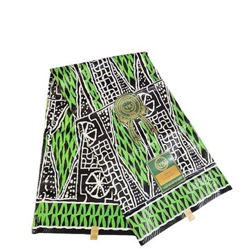Tissu pagne Ndop Bamiléké du Cameroun en coton léger 2 yards