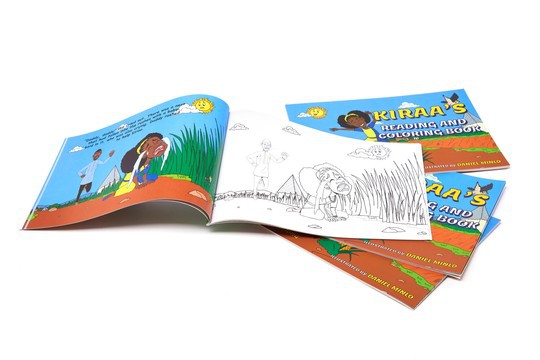 Livre de lecture et de coloriage des princesses nubiennes Kiraa, activités pour enfants pour filles et garçons