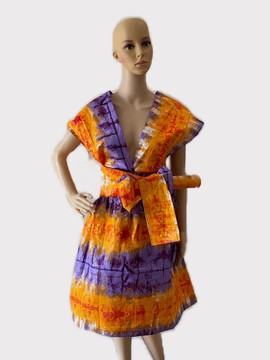 Ankara Infinity Midi  Dress