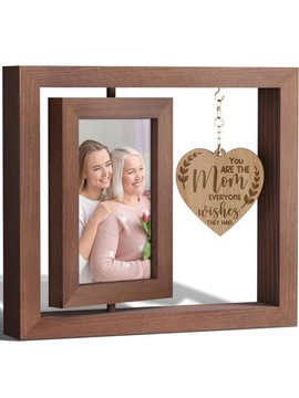Wooden couple photo frame