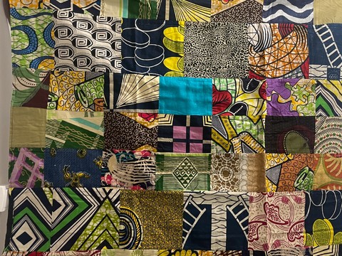 OLAIWA PATCHWORK COTTON FABRIC