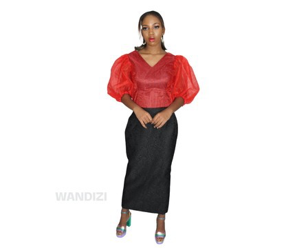 African Print Crop Top, Ankara Wrap Top, African Dress
