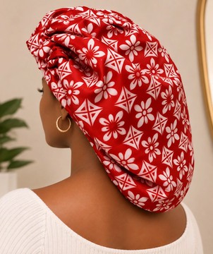 Plus size satin beanie