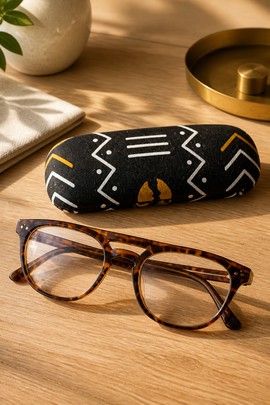 * Handmade glasses case – African style