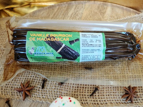 250gr de Vanille bourbon de Madagascar- 250gr de 16-18cm Gourmet/Premium/Collection VAVASAHA