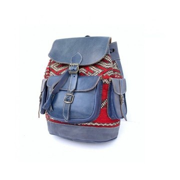 100% handmade high quality genuine leather backpack.