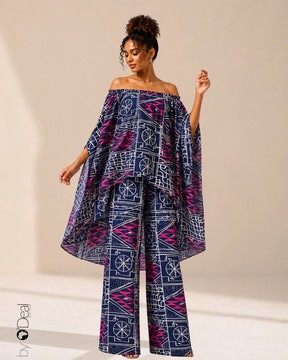 Magnificent wide pants and matching tunic set