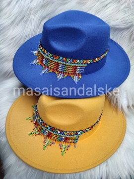 Chapeaux Fedora, chapeau fedora perlé africain