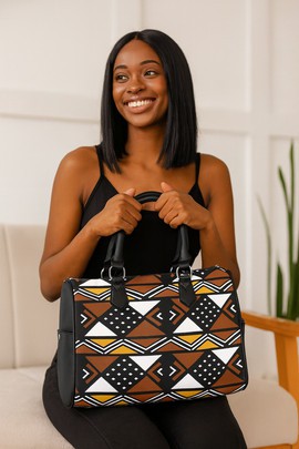African Handbag Boston Ethnic Stripe Print
